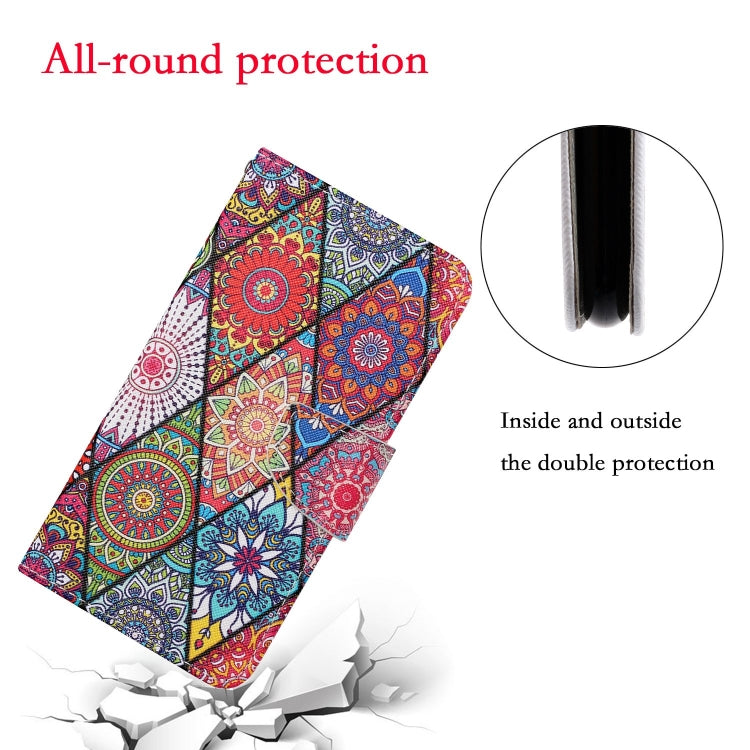 For Xiaomi Redmi A1 Colored Drawing Pattern Leather Phone Case(Diamond Totem) - Xiaomi Cases by buy2fix | Online Shopping UK | buy2fix