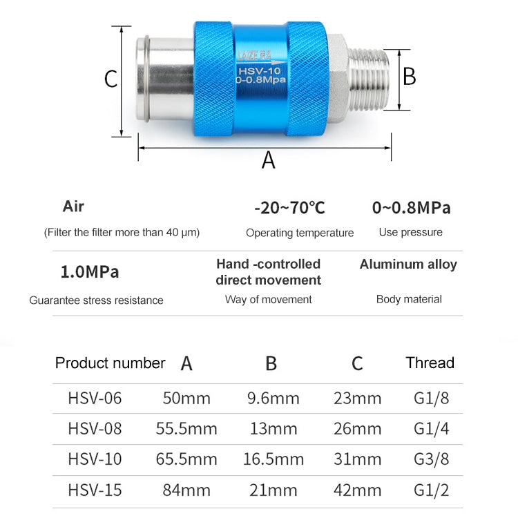 HSV-10 LAIZE Manual Sliding Valve Mechanical Valve Sliding Valve Switch -  by LAIZE | Online Shopping UK | buy2fix