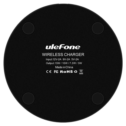 Ulefone UF005 15W Round Fast Charging Qi Wireless Charger(Black) - Apple Accessories by Ulefone | Online Shopping UK | buy2fix