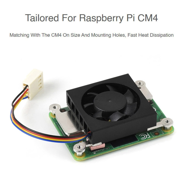 Waveshare Dedicated 3007 Cooling Fan for Raspberry Pi Compute Module 4 CM4, Power Supply:5V - Consumer Electronics by WAVESHARE | Online Shopping UK | buy2fix