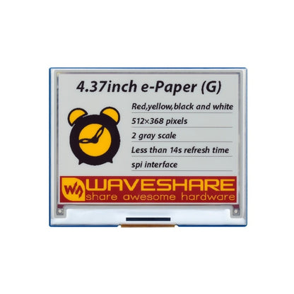 Waveshare 4.37 inch 512×368 E-Paper Module - Mini PC Accessories by WAVESHARE | Online Shopping UK | buy2fix