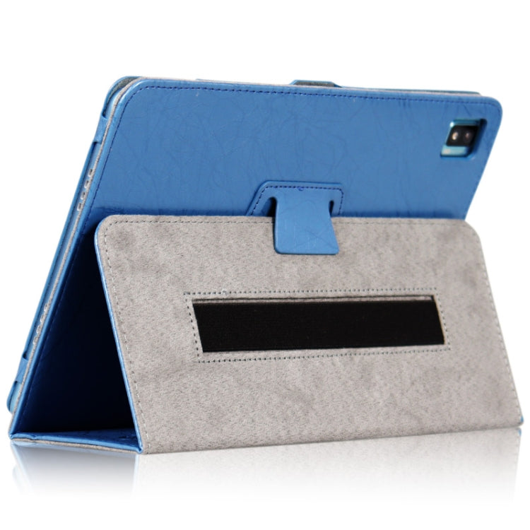 For TCL Tab Pro 5G Flower Embossed Leather Tablet Case with Holder(Blue) - Others by buy2fix | Online Shopping UK | buy2fix