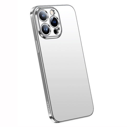 For iPhone 14 Pro Max SULADA Electroplating Frosted All-inclusive TPU Phone Case(Silver) - iPhone 14 Pro Max Cases by SULADA | Online Shopping UK | buy2fix