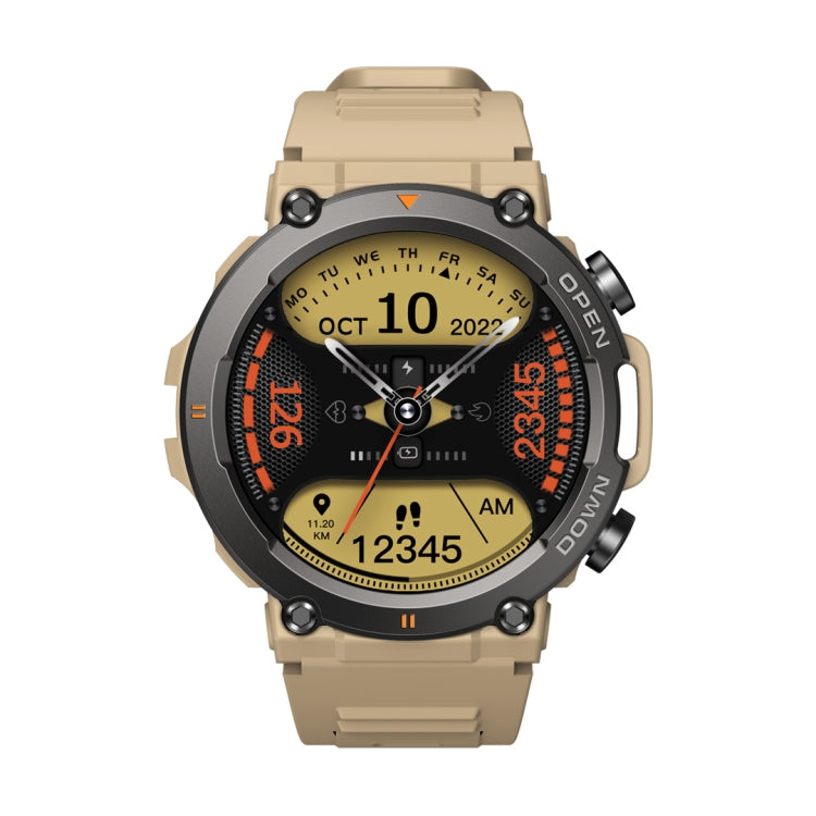 Zeblaze Vibe 7 1.39 inch Round Screen HD Smart Watch Support Voice Call/Health Monitoring(Khaki) - Smart Wear by Zeblaze | Online Shopping UK | buy2fix