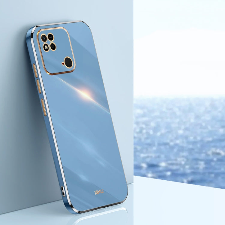 For Xiaomi Redmi 10C XINLI Straight Edge 6D Electroplate TPU Phone Case(Celestial Blue) - Xiaomi Cases by buy2fix | Online Shopping UK | buy2fix