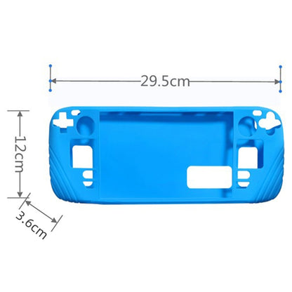 For Steam Deck Shockproof Silicone Game Console Protective Case(Cyan) - Accessories by buy2fix | Online Shopping UK | buy2fix