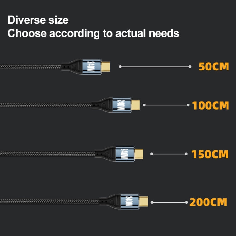 PD 240W Type-C to Type-C Fast Charge Data Cable, Length:3m -  by buy2fix | Online Shopping UK | buy2fix