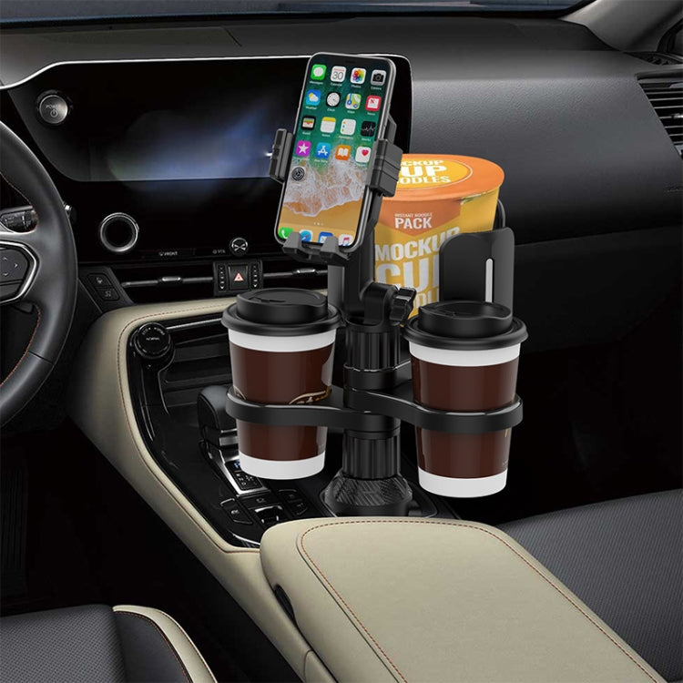 B08 Car Drink Water Cup Mobile Phone Holder(Grey) - In Car by buy2fix | Online Shopping UK | buy2fix