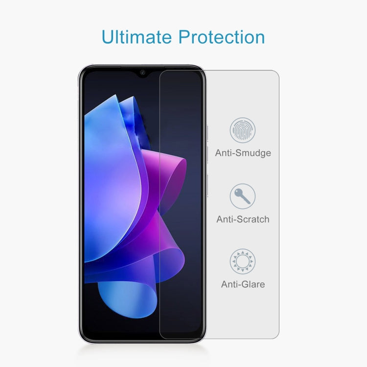 For TECNO Pop 7 Pro 50pcs 0.26mm 9H 2.5D Tempered Glass Film - Tecno Tempered Glass by buy2fix | Online Shopping UK | buy2fix