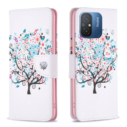 For Xiaomi Redmi 12C Drawing Pattern Leather Phone Case(Tree) - Xiaomi Cases by buy2fix | Online Shopping UK | buy2fix