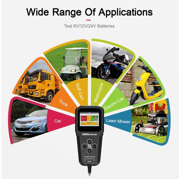 OBDResource BM520 6V 12V Car Digital Load Battery Tester - In Car by buy2fix | Online Shopping UK | buy2fix