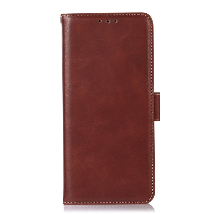For OnePlus Nord CE 3 Lite Crazy Horse Top Layer Cowhide RFID Leather Phone Case(Brown) - OnePlus Cases by buy2fix | Online Shopping UK | buy2fix