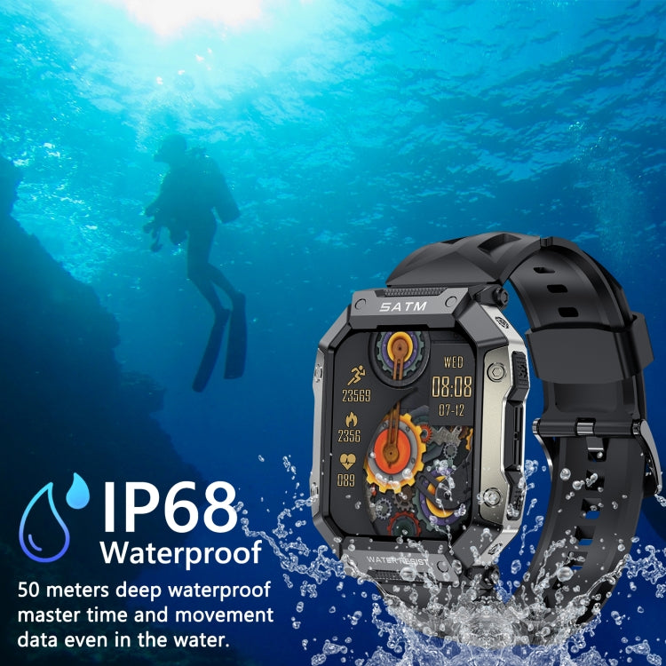 PG333 1.91 inch Waterproof Smart Sports Watch Support Heart Rate Monitoring / Blood Pressure Monitoring(Orange) - Smart Wear by buy2fix | Online Shopping UK | buy2fix