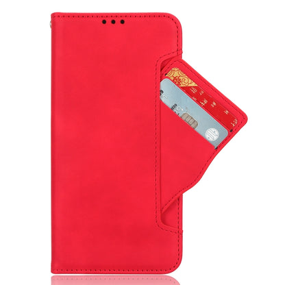For Xiaomi Redmi 12C / 11A Skin Feel Calf Texture Card Slots Leather Phone Case(Red) - Xiaomi Cases by buy2fix | Online Shopping UK | buy2fix