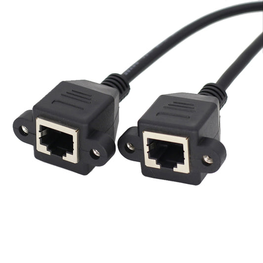 RJ45 Female to Female LAN Extension Cable with Screw Lock, Length:2m -  by buy2fix | Online Shopping UK | buy2fix