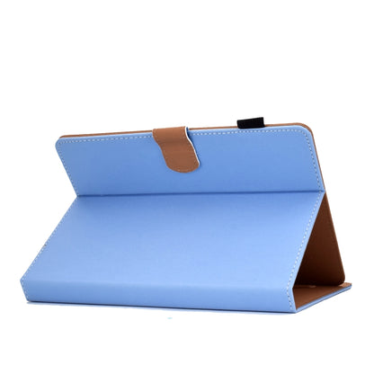 For 8 inch Solid Color Tablet PC Universal Magnetic Horizontal Flip Leather Case with Card Slots & Holder(Blue) - Mobile Accessories by buy2fix | Online Shopping UK | buy2fix