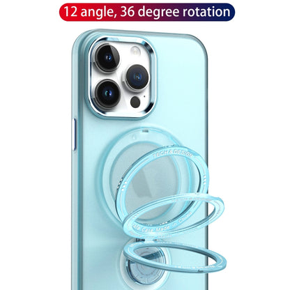 For iPhone 13 Pro Max 360 Degree Rotation Holder MagSafe Magnetic Phone Case(Light Blue) - iPhone 13 Pro Max Cases by buy2fix | Online Shopping UK | buy2fix