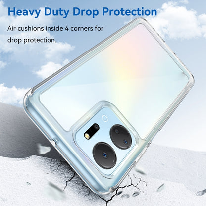 For Honor X7A Colorful Series Acrylic + TPU Phone Case(Transparent) - Honor Cases by buy2fix | Online Shopping UK | buy2fix