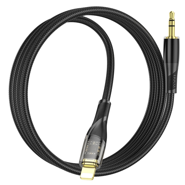 hoco UPA25 Transparent Exploration Version 8 Pin Digital Audio Conversion Cable, Length: 1m(Black) - Video & Audio Cable by hoco | Online Shopping UK | buy2fix