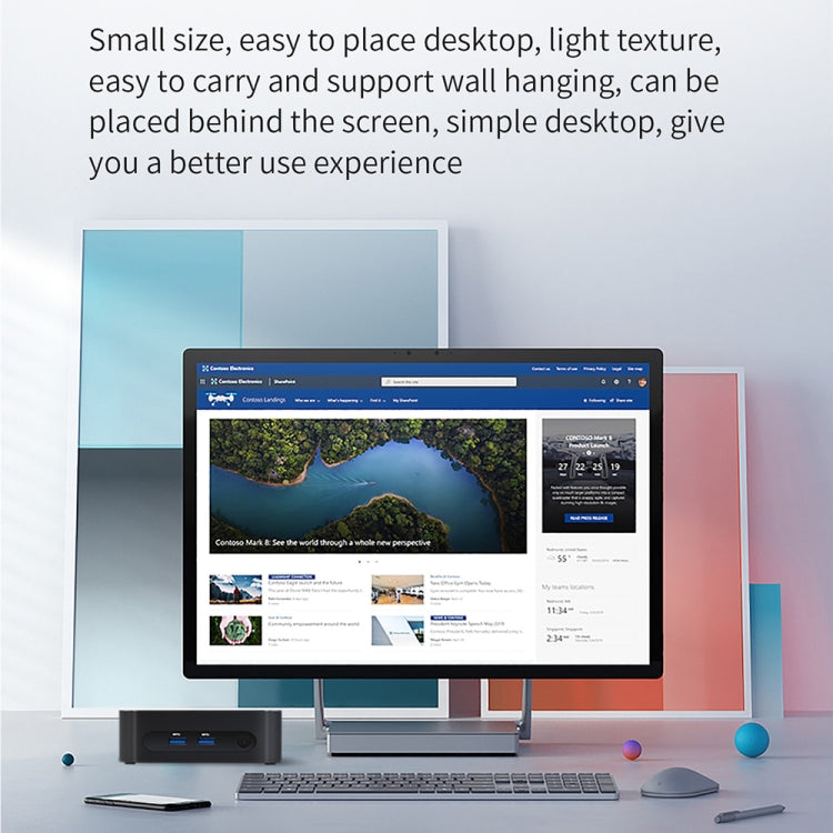 ZX03 Windows 11 Mini PC, Intel Alder Lake N95, Support Dual HDMI Output, Spec:16GB+256GB(UK Plug) -  by buy2fix | Online Shopping UK | buy2fix