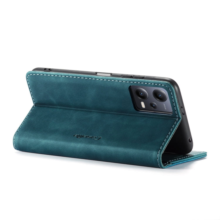 For Xiaomi Redmi Note 12 5G / Poco X5 CaseMe 013 Multifunctional Horizontal Flip Leather Phone Case(Blue) - Note 12 Cases by CaseMe | Online Shopping UK | buy2fix