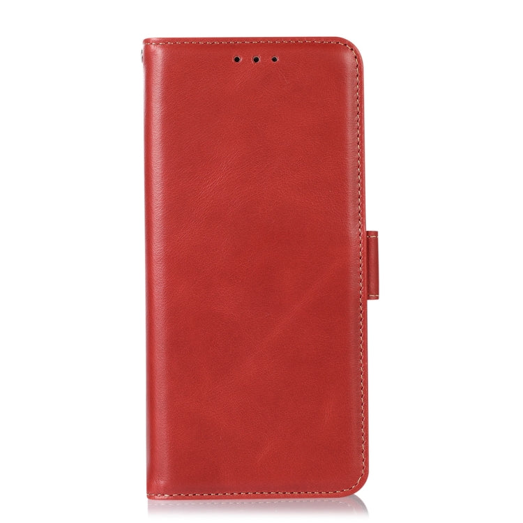 For Google Pixel 7a Crazy Horse Top Layer Cowhide Leather Phone Case(Red) - Google Cases by buy2fix | Online Shopping UK | buy2fix