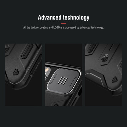 For iPhone 11 Pro Max NILLKIN Shockproof CamShield Armor Protective Case with Invisible Ring Holder(Black) - iPhone 11 Pro Max Cases by NILLKIN | Online Shopping UK | buy2fix