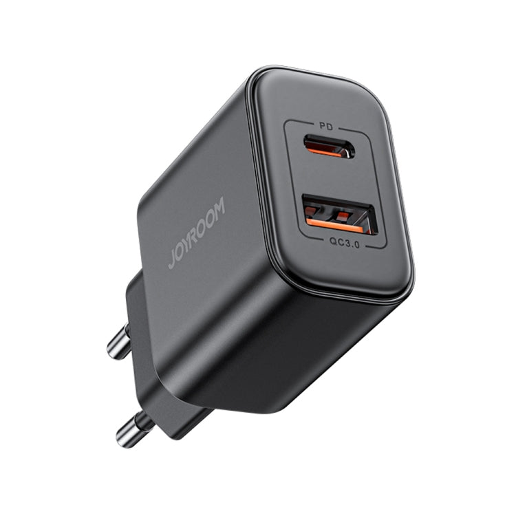 J0YROOM TCF05 20W USB+USB-C/Type-C Fast Charger, Specification:EU Plug(Black) -  by JOYROOM | Online Shopping UK | buy2fix