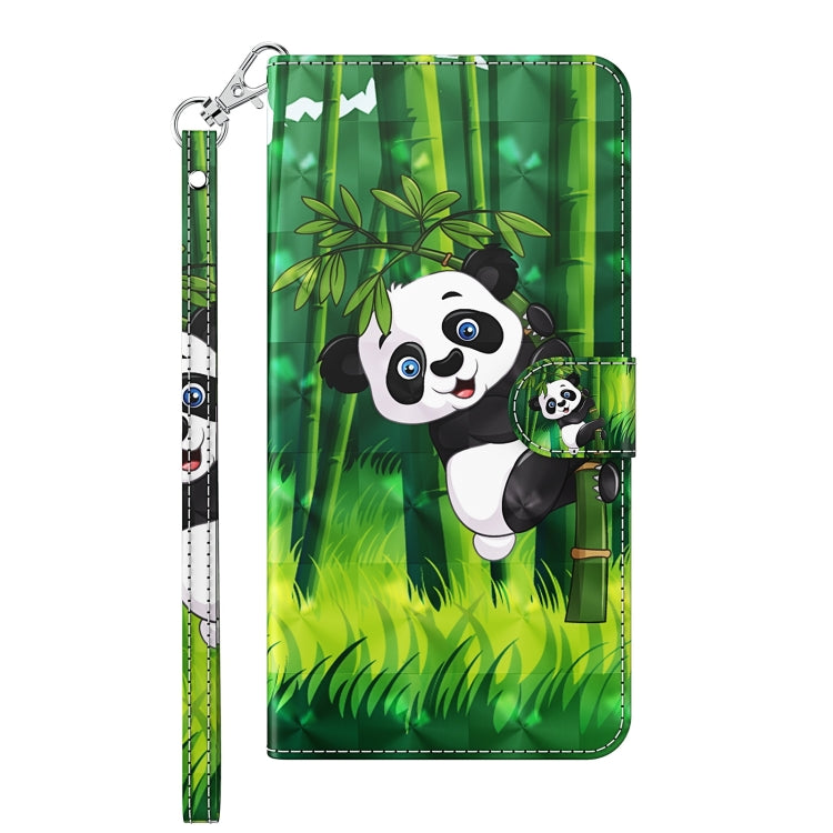 For Xiaomi Redmi Note 12 4G Global 3D Painting Pattern Flip Leather Phone Case(Bamboo Panda) - Note 12 Cases by buy2fix | Online Shopping UK | buy2fix