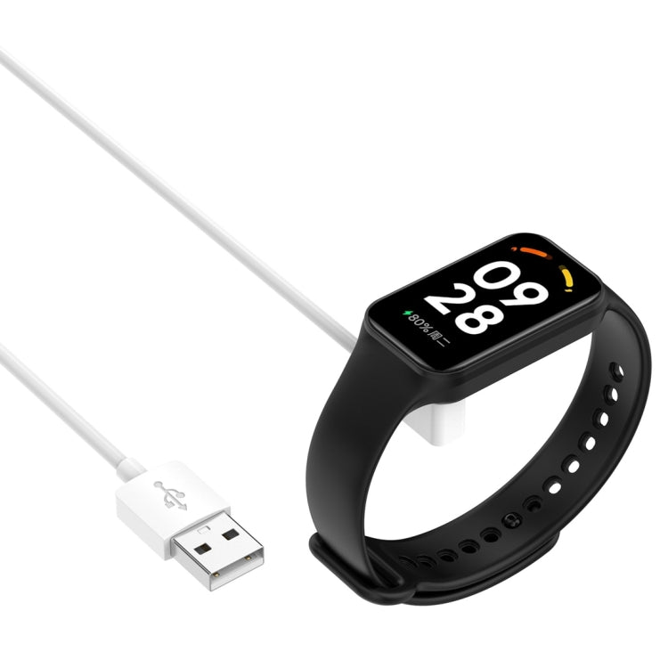 For Xiaomi Mi Band 8 Watch Magnetic Suction Charger USB Charging Cable, Length:60cm(White) - Charger by buy2fix | Online Shopping UK | buy2fix