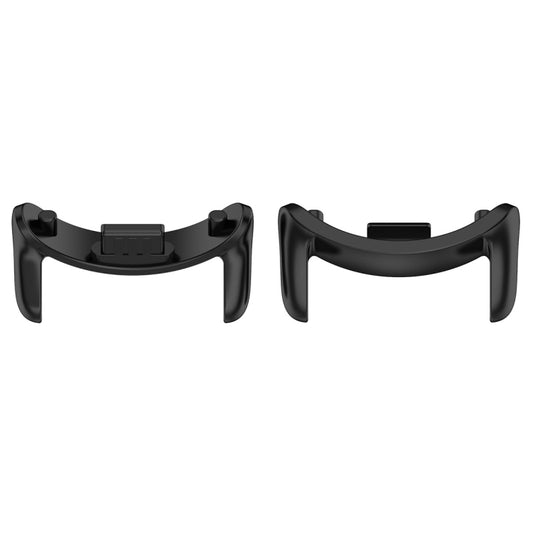 For Xiaomi Mi Band 8 1 Pair Stainless steel Metal Watch Band Connector(Black) -  by buy2fix | Online Shopping UK | buy2fix