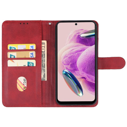 For Xiaomi Redmi Note 12S Leather Phone Case(Red) - Xiaomi Cases by buy2fix | Online Shopping UK | buy2fix