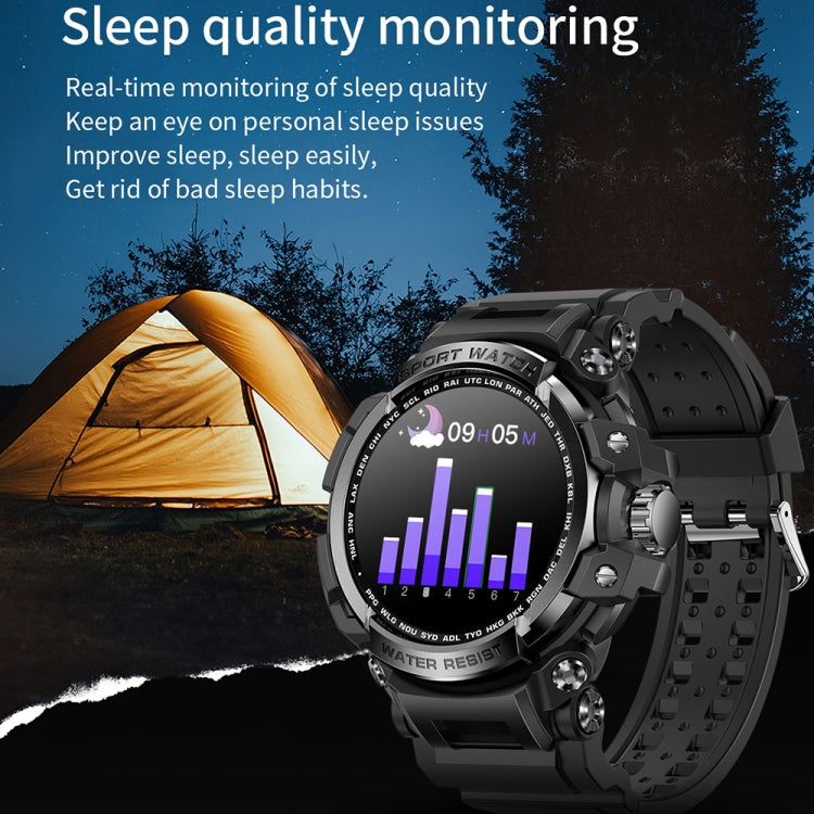 LC16 1.32 inch IP68 Waterproof Sports Outdoor Sport Smart Watch, Support Bluetooth Calling / Heart Rate Monitoring(Black) - Smart Wear by buy2fix | Online Shopping UK | buy2fix