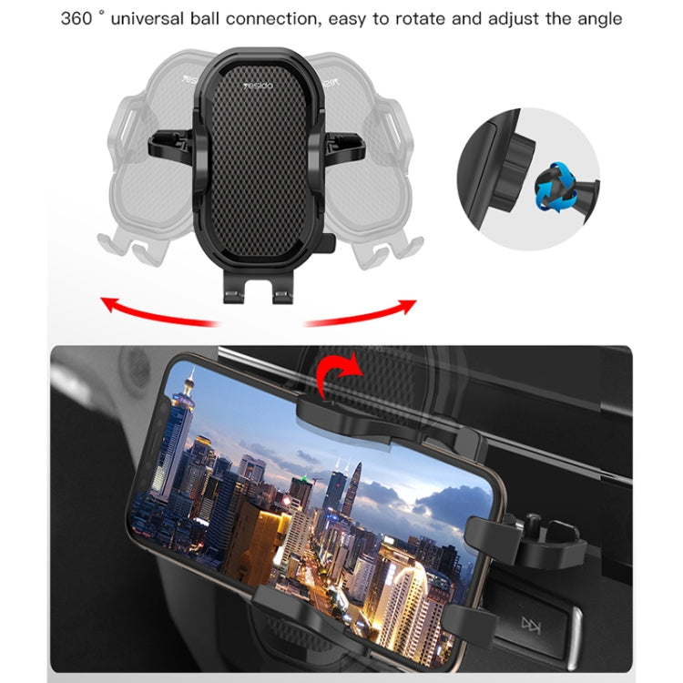 Yesido C84 360 Degree Rotating CD Port Car Phone Holder(Black) -  by Yesido | Online Shopping UK | buy2fix