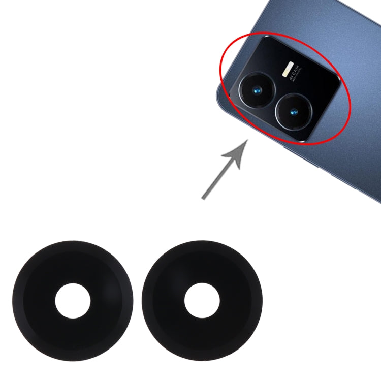 For vivo Y22 10pcs Back Camera Lens - Camera Parts by buy2fix | Online Shopping UK | buy2fix