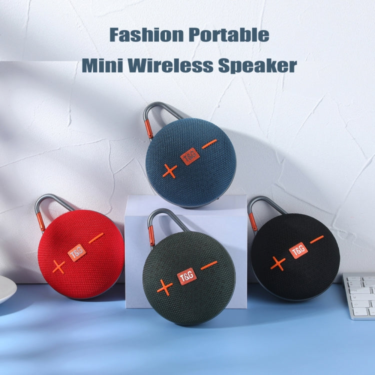T&G TG648 TWS Outdoor Mini Portable Wireless Bluetooth Speaker with LED Light(Dark Green) - Mini Speaker by T&G | Online Shopping UK | buy2fix