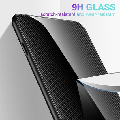For Xiaomi Redmi Note 12 Turbo Texture Gradient Glass TPU Phone Case(Black) - Xiaomi Cases by buy2fix | Online Shopping UK | buy2fix