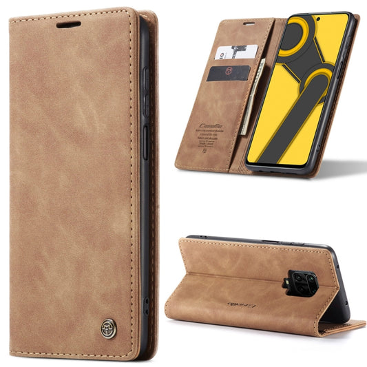 For Xiaomi Redmi Note 9 Pro/Note 9 Pro Max/Note 9s CaseMe 013 Multifunctional Horizontal Flip Leather Case, with Card Slot & Holder & Wallet(Brown) - Xiaomi Cases by CaseMe | Online Shopping UK | buy2fix