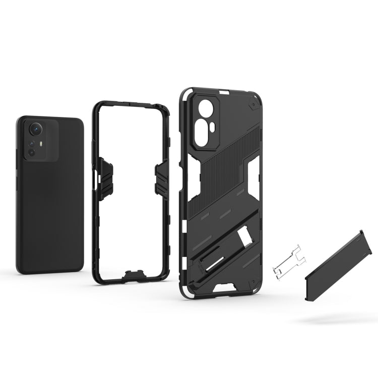 For Xiaomi Redmi Note 12S 4G Punk Armor 2 in 1 PC + TPU Phone Case(White) - Xiaomi Cases by buy2fix | Online Shopping UK | buy2fix