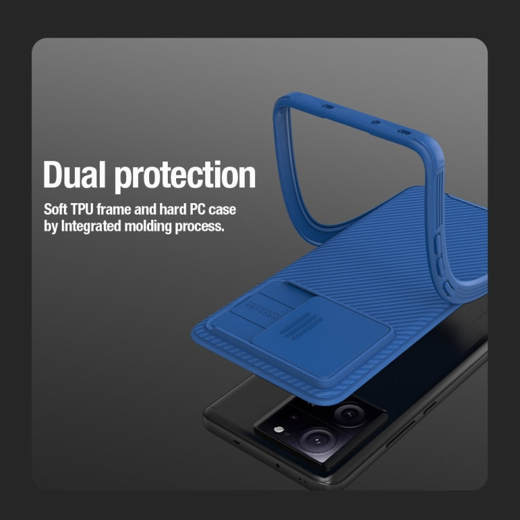 For Xiaomi Redmi K60 Ultra NILLKIN CamShield Pro PC Phone Case(Blue) - Xiaomi Cases by NILLKIN | Online Shopping UK | buy2fix