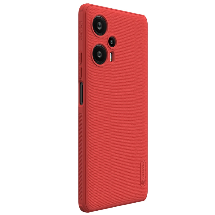 For Xiaomi Redmi Note 12 Turbo / Poco F5 NILLKIN Frosted Shield Pro PC + TPU Phone Case(Red) - Xiaomi Cases by NILLKIN | Online Shopping UK | buy2fix