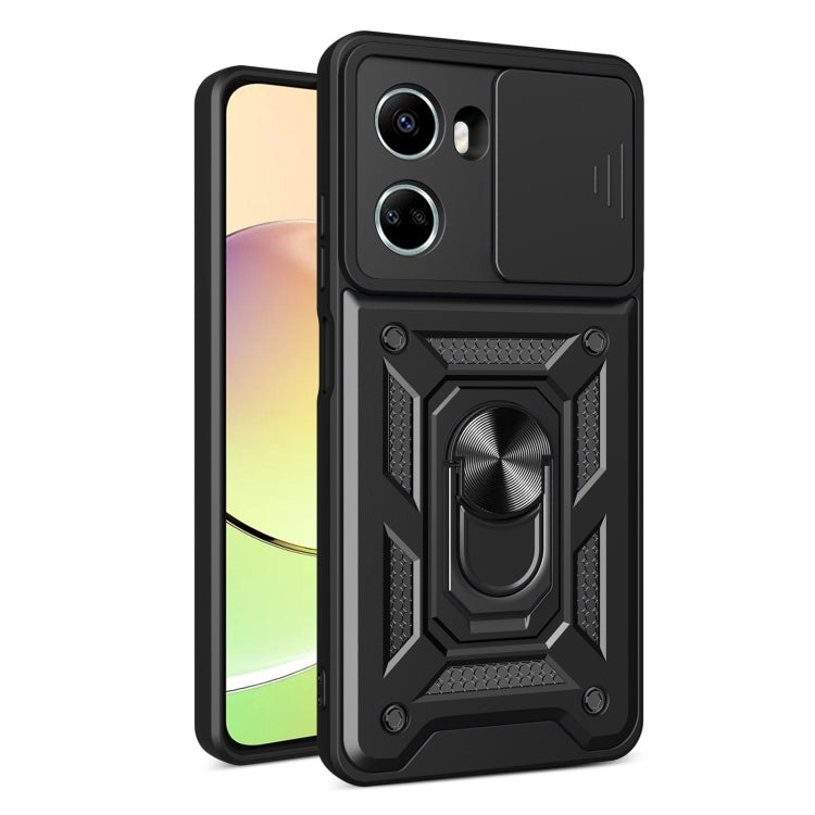 For Huawei nova 10 SE Sliding Camera Cover Design TPU+PC Phone Case(Black) - Huawei Cases by buy2fix | Online Shopping UK | buy2fix