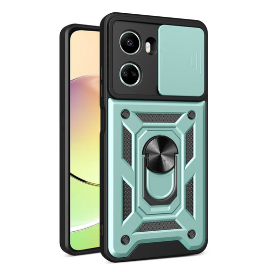 For Huawei nova 10 SE Sliding Camera Cover Design TPU+PC Phone Case(Green) - Huawei Cases by buy2fix | Online Shopping UK | buy2fix