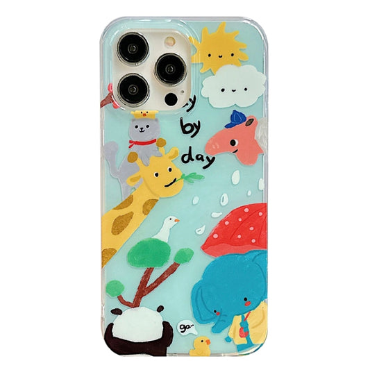 For iPhone 11 Pro Max IMD Cute Animal Pattern Phone Case(Giraffe) - iPhone 11 Pro Max Cases by buy2fix | Online Shopping UK | buy2fix