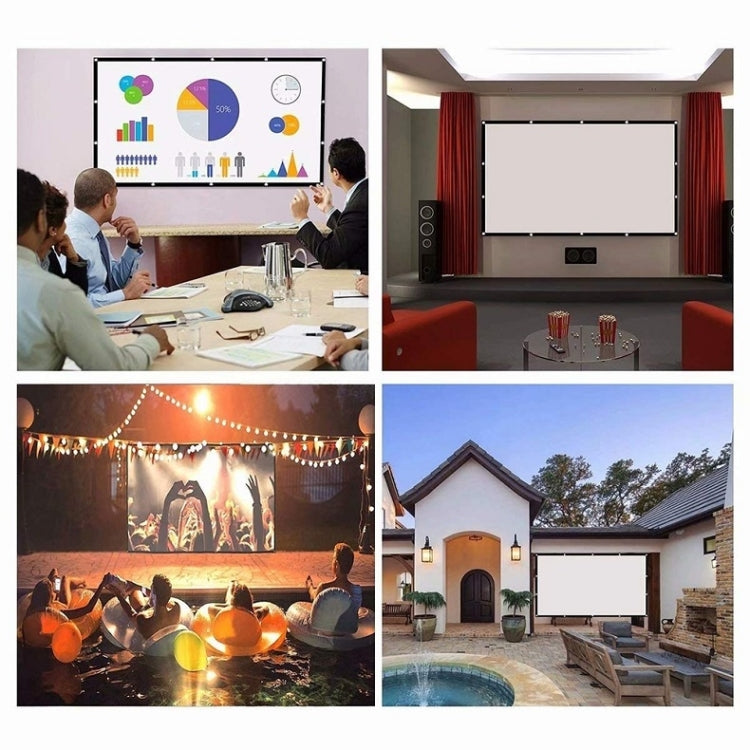 Simple Folding Thin Polyester Projector Film Curtain, Size:30 inch 16:9 - Other by buy2fix | Online Shopping UK | buy2fix