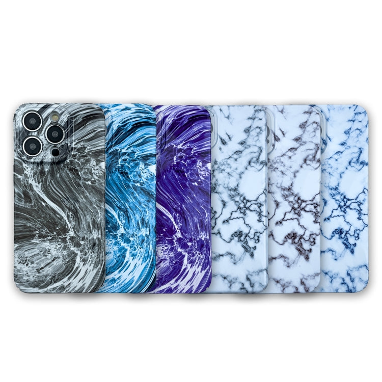 For iPhone 13 Pro Max Marble Pattern Phone Case(Black White) - iPhone 13 Pro Max Cases by buy2fix | Online Shopping UK | buy2fix