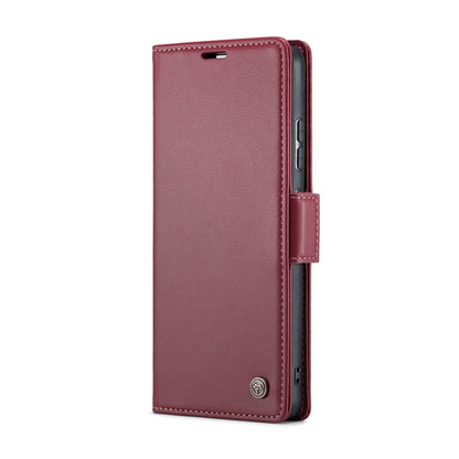 For Xiaomi 13 Pro CaseMe 023 Butterfly Buckle Litchi Texture RFID Anti-theft Leather Phone Case(Wine Red) - 13 Pro Cases by CaseMe | Online Shopping UK | buy2fix