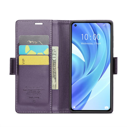 For Xiaomi Mi 11 Lite CaseMe 023 Butterfly Buckle Litchi Texture RFID Anti-theft Leather Phone Case(Pearly Purple) - Xiaomi Cases by CaseMe | Online Shopping UK | buy2fix