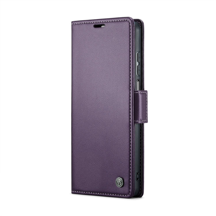 For Xiaomi Redmi Note 9S/Note 9 Pro/Note 9 Pro Max CaseMe 023 Butterfly Buckle Litchi Texture RFID Anti-theft Leather Phone Case(Pearly Purple) - Xiaomi Cases by CaseMe | Online Shopping UK | buy2fix