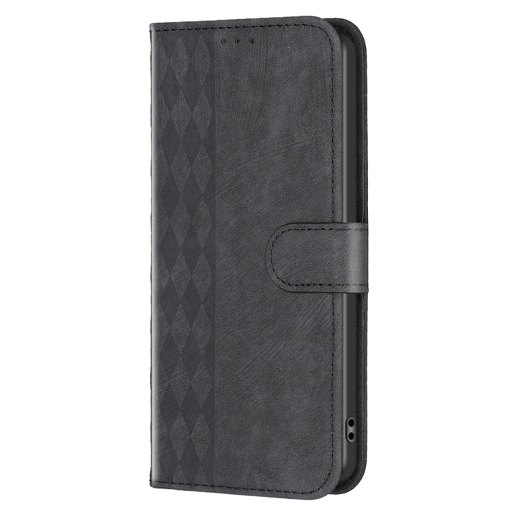 For Xiaomi 13 Pro Plaid Embossed Leather Phone Case(Black) - 13 Pro Cases by buy2fix | Online Shopping UK | buy2fix